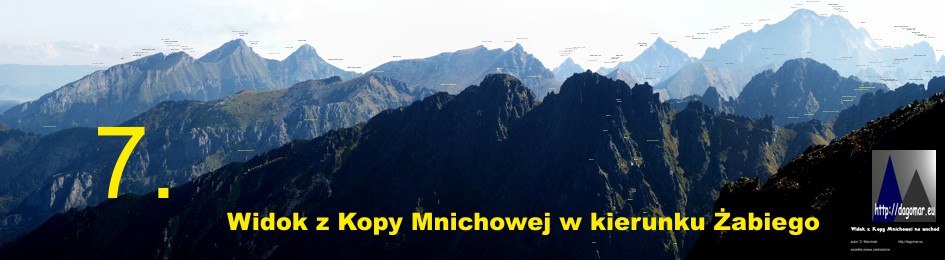 Żabi Szczyt Niżni z Kopy Mnichowej